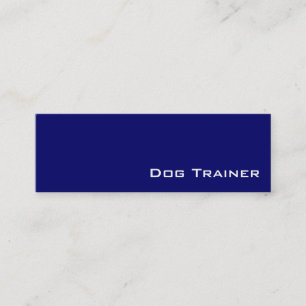 Tarjetas de visita de entrenador de perros blancos