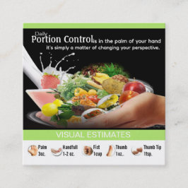 Tarjetas de visita de entrenamiento de nutrición p