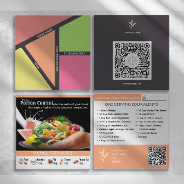 Tarjetas de visita de entrenamiento de nutrición p