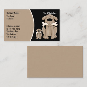 Tarjetas de visita de entrenamiento de perros