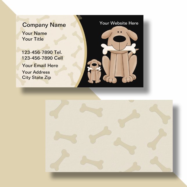 Tarjetas de visita de entrenamiento de perros (Subido por el creador)