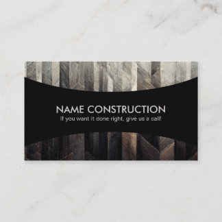 Tarjetas de visita de eslóganes de construcción