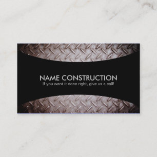 Tarjetas de visita de eslóganes de construcción