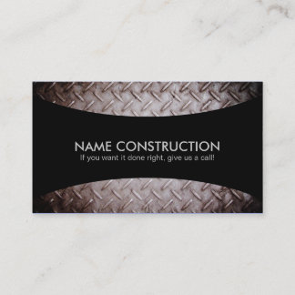 Tarjetas de visita de eslóganes de construcción