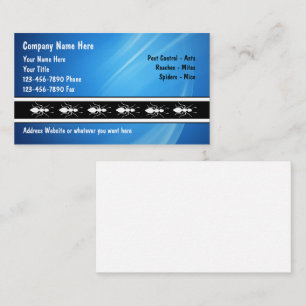 Tarjetas de visita de exterminador