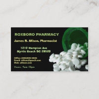 Tarjetas de visita de farmacia Meds
