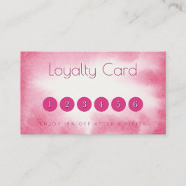 Tarjetas de visita de fidelización de rosa de colo