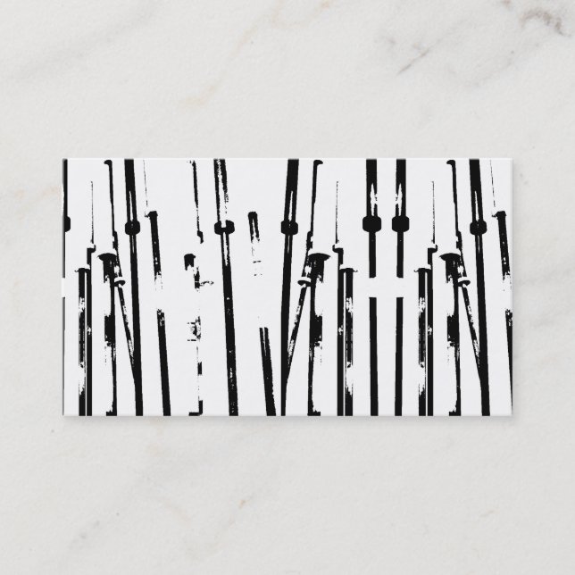 Tarjetas de visita de Forrest del Barbell (Anverso)