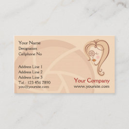 Tarjetas de visita de fotógrafa femenina