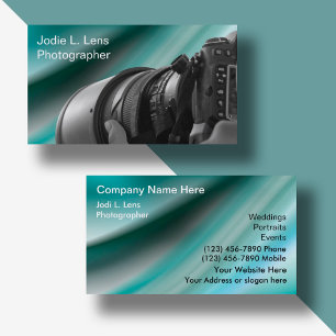 Tarjetas de visita de fotografía