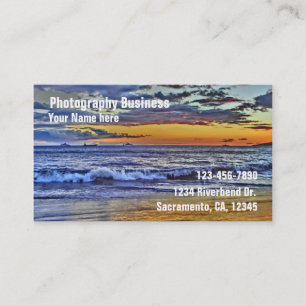 Tarjetas de visita de fotografía de personalizable