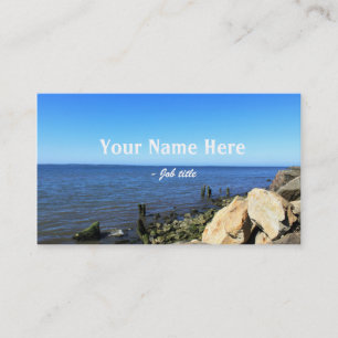 Tarjetas de visita de fotografía paisajística.