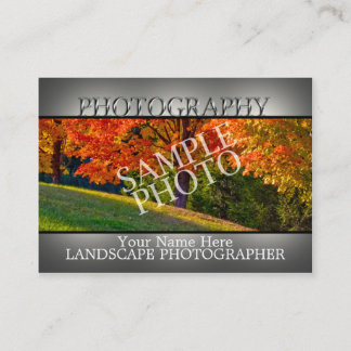 Tarjetas de visita de fotografía | Plantillas DIY