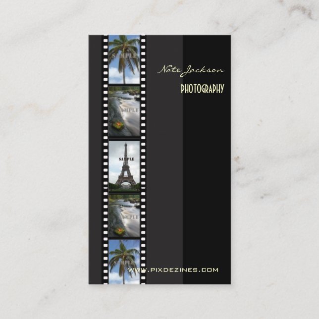 tarjetas de visita de FOTÓGRAFO CARPETA MINI (Anverso)