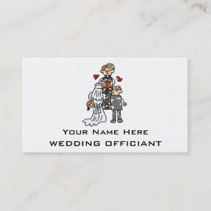 Tarjetas de visita de funcionario boda