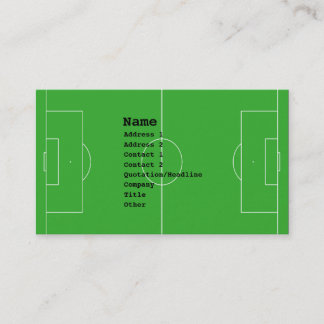 tarjetas de visita de fútbol -