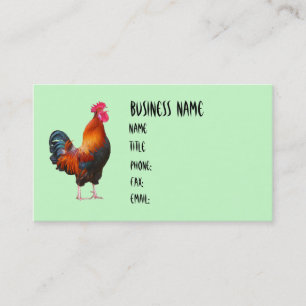 Tarjetas de visita de gallos