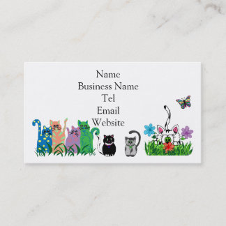 Tarjetas de visita de gatos