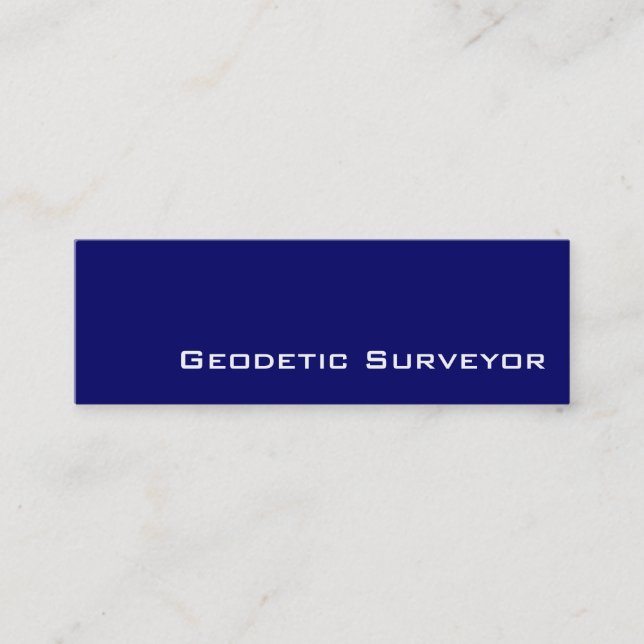 Tarjetas de visita de Geodetic Surveyor (Anverso)