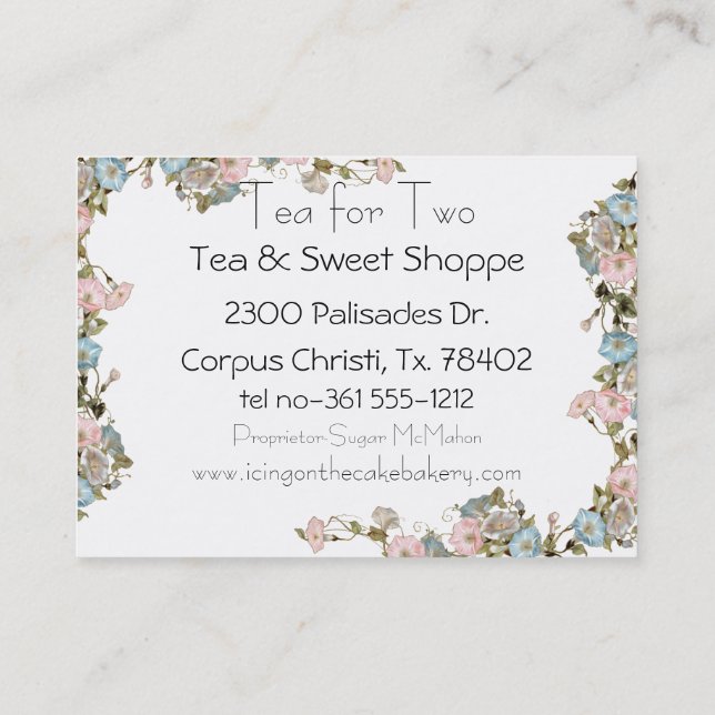 Tarjetas de visita de gloria morada rosada (Reverso)