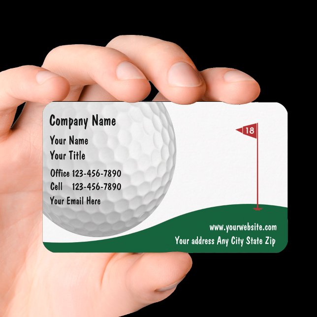 Tarjetas de visita de golf (Subido por el creador)