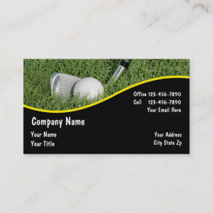 Tarjetas de visita de golf