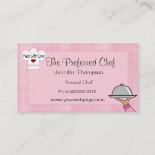 Tarjetas de visita de Gorra Lady Chef