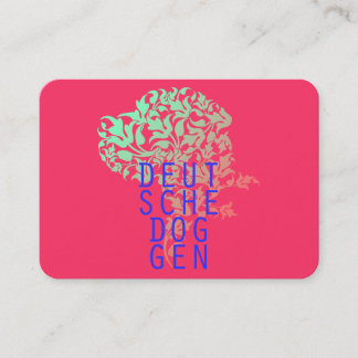 Tarjetas de visita de Gran Danés