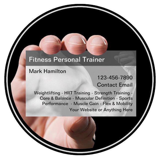 Tarjetas de visita de Guay Personal Trainer (Subido por el creador)