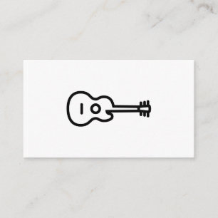 Tarjetas de visita de guitarra acústica