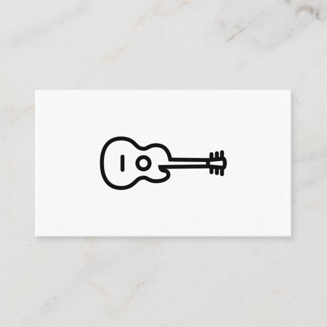 Tarjetas de visita de guitarra acústica (Anverso)