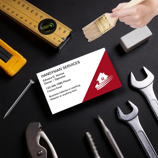 Tarjetas de visita de Handyman Home Services (Subido por el creador)