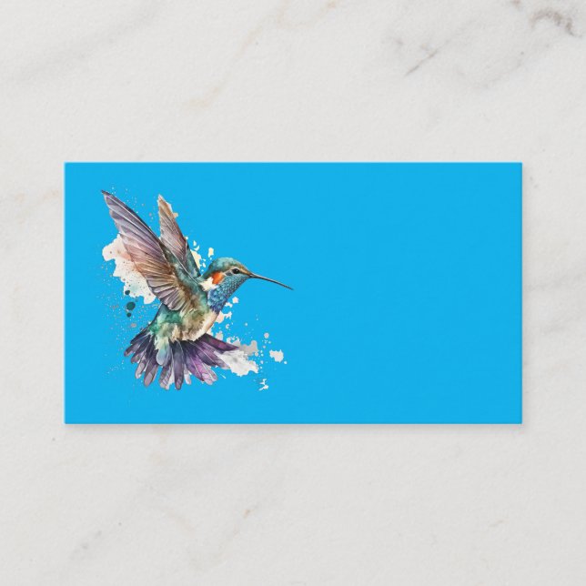 Tarjetas de visita de Hummingbird (Anverso)