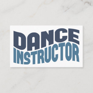Tarjetas de visita de instructor de baile