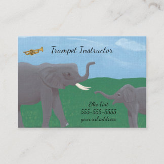 Tarjetas de visita de instructor de Trumpet para e