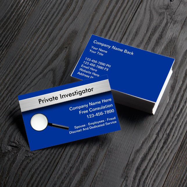 Tarjetas de visita de Investigador Privado (Subido por el creador)