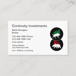 Tarjetas de visita de Investment Broker