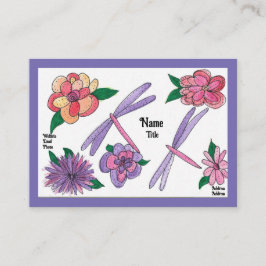 Tarjetas de visita de jardín tranquilo