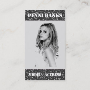 Tarjetas de visita de la actriz del modelo del