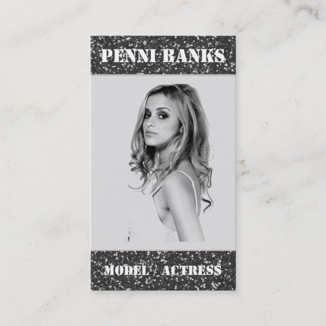 Tarjetas de visita de la actriz del modelo del (Anverso)