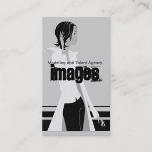 Tarjetas de visita de la agencia de modelos y tale