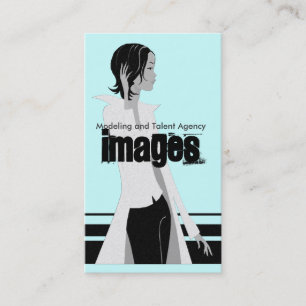 Tarjetas de visita de la agencia de modelos y tale