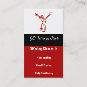 Tarjetas de visita de la aptitud