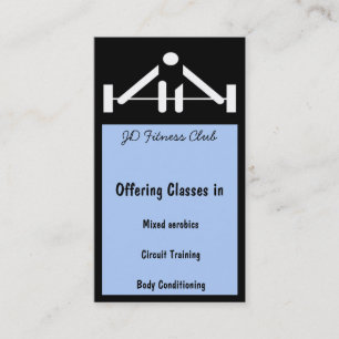 Tarjetas de visita de la aptitud