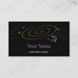 Tarjetas de visita de la astrología