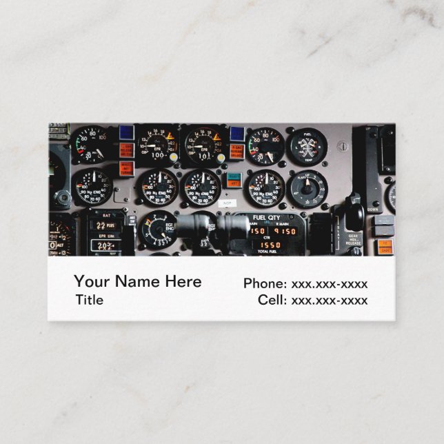 Tarjetas de visita de la aviación (Anverso)