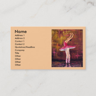 TARJETAS DE VISITA DE LA BAILARINA