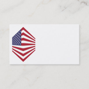 Tarjetas de visita de la bandera de Estados Unidos
