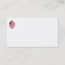 Tarjetas de visita de la bandera de Estados Unidos