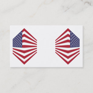 Tarjetas de visita de la bandera de Estados Unidos
